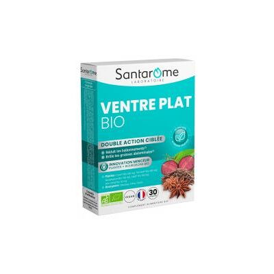 Santarome Bio Ventre Plat Bio 30 Unités - Boîte 30 comprimés - Publicité Santarome Bio Ventre Plat Bio 30 Unités - Boîte 30 comprimés - Publicité