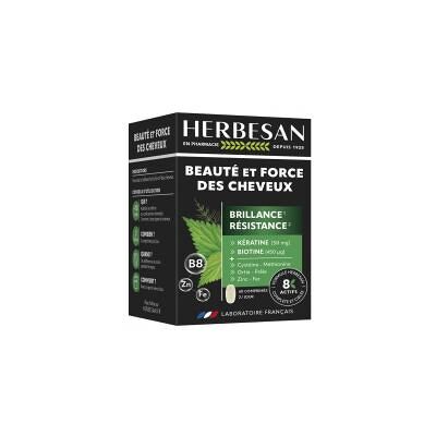Herbesan Beauté & Force des Cheveux Brillance Résistance 60 Unités - Boîte 60 comprimés - Publicité Herbesan Beauté & Force des Cheveux Brillance Résistance 60 Unités - Boîte 60 comprimés - Publicité