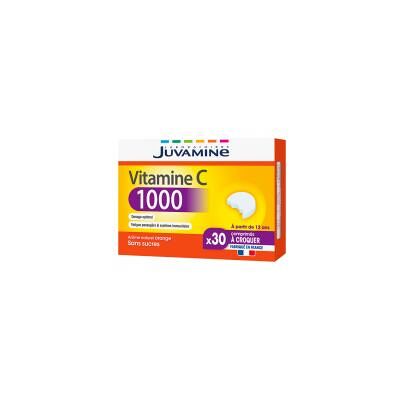 Juvamine Vitamine C 1000 30 Unités à Croquer - Boîte 30 comprimés - Publicité Juvamine Vitamine C 1000 30 Unités à Croquer - Boîte 30 comprimés - Publicité