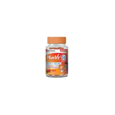 Forté Pharma MultiVit'Kids Dédense et Croissance 60 Gummies - Pot 60 gummies - Publicité Forté Pharma MultiVit'Kids Dédense et Croissance 60 Gummies - Pot 60 gummies - Publicité