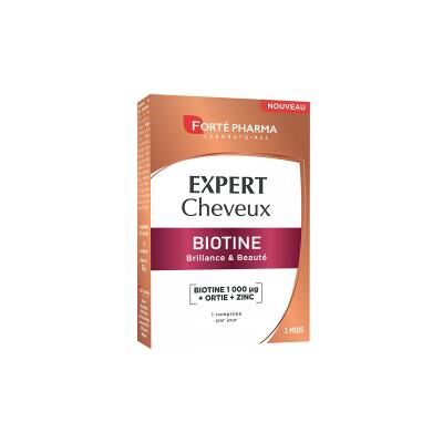 Forté Pharma Expert Cheveux Biotine 1000 30 Comprimés - Boîte - Publicité Forté Pharma Expert Cheveux Biotine 1000 30 Comprimés - Boîte - Publicité