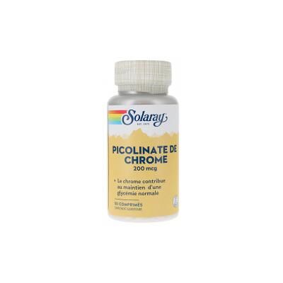 Solaray Picolinate de Chrome - 200 mcg - 50 Comprimés - Publicité Solaray Picolinate de Chrome - 200 mcg - 50 Comprimés - Publicité