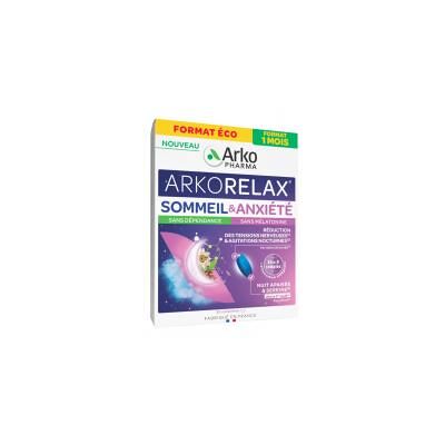 Arkopharma Arkorelax Sommeil & Anxiété 30 Unités - Boîte - Publicité Arkopharma Arkorelax Sommeil & Anxiété 30 Unités - Boîte - Publicité