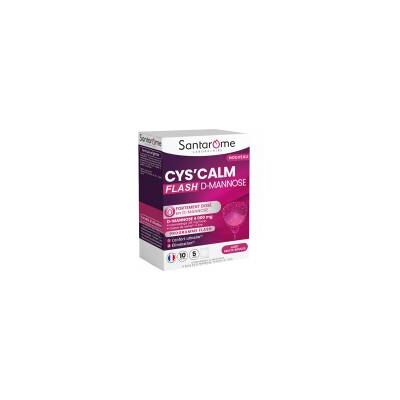 Santarome Cys'calm Flash D-Mannose 4000 mg 10 Unités - Boîte - Publicité Santarome Cys'calm Flash D-Mannose 4000 mg 10 Unités - Boîte - Publicité