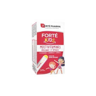 Forté Pharma Forté Kids Multivitamines 10 Sticks Gel de 10 ml - Boîte - Publicité Forté Pharma Forté Kids Multivitamines 10 Sticks Gel de 10 ml - Boîte - Publicité