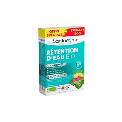Santarome Bio Rétention d'Eau Bio 30 Comprimés Offre Spéciale - Boîte - Publicité Santarome Bio Rétention d'Eau Bio 30 Comprimés Offre Spéciale - Boîte - Publicité