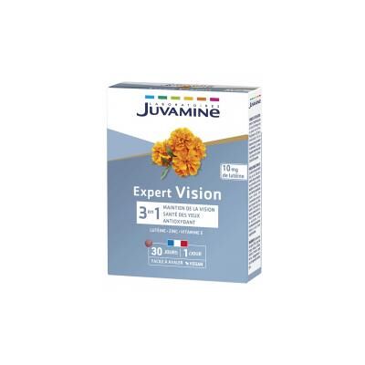 Juvamine Expert Vision 3en1 30 Jours 30 Comprimés - Boîte - Publicité Juvamine Expert Vision 3en1 30 Jours 30 Comprimés - Boîte - Publicité