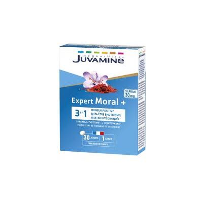 Juvamine Expert Moral+ 3en1 30 Jours 30 Comprimés - Boîte - Publicité Juvamine Expert Moral+ 3en1 30 Jours 30 Comprimés - Boîte - Publicité
