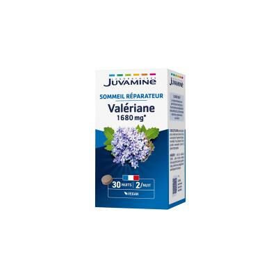 Juvamine Valériane 1680 mg 30 Jours 60 Comprimés - Boîte - Publicité Juvamine Valériane 1680 mg 30 Jours 60 Comprimés - Boîte - Publicité
