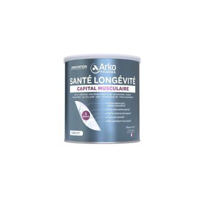 Arkopharma Santé Longévité Capital Musculaire 30 Jours 285 g - Pot - Publicité Arkopharma Santé Longévité Capital Musculaire 30 Jours 285 g - Pot - Publicité
