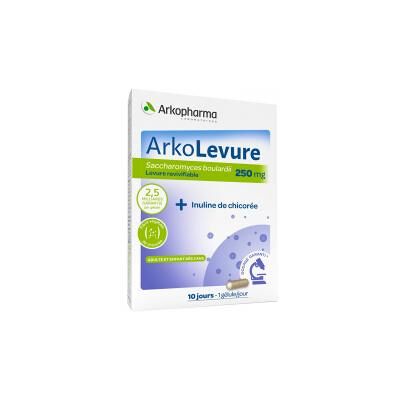Arkopharma Arkolevure 10 Gélules (Blister) - Boîte 10 gélules - Publicité Arkopharma Arkolevure 10 Gélules (Blister) - Boîte 10 gélules - Publicité