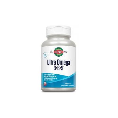 Kal Ultra Oméga 3 6 9 - 50 Gélules - Complément alimentaire - Publicité Kal Ultra Oméga 3 6 9 - 50 Gélules - Complément alimentaire - Publicité