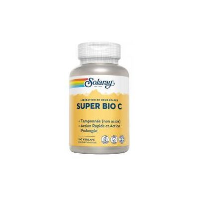 Solaray Super Bio C tamponnée 500 mg - 100 capsules végétales - Vitamines & Suppléments - Publicité Solaray Super Bio C tamponnée 500 mg - 100 capsules végétales - Vitamines & Suppléments - Publicité