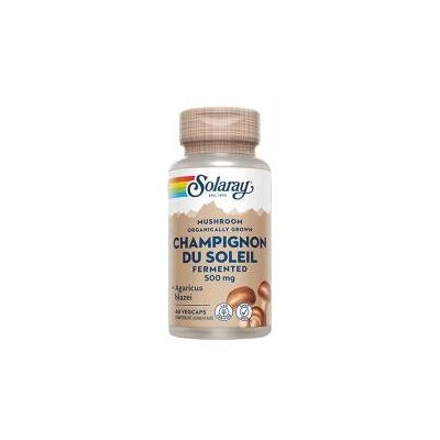 Solaray Champignon du Soleil Fermenté 500mg - Capsules Végétales Complément Alimentaire - Publicité Solaray Champignon du Soleil Fermenté 500mg - Capsules Végétales Complément Alimentaire - Publicité