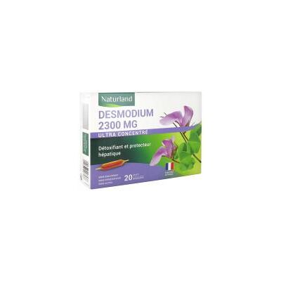 Naturland Desmodium 2300 mg - Soutien du foie - 20 Ampoules - Publicité Naturland Desmodium 2300 mg - Soutien du foie - 20 Ampoules - Publicité