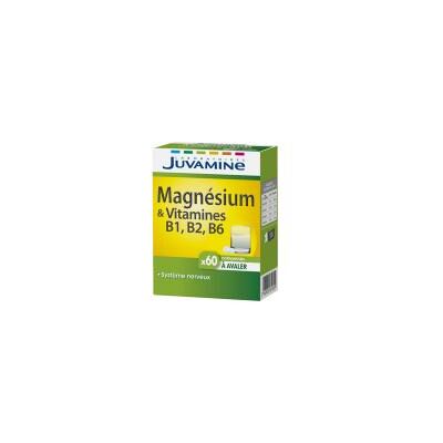 Juvamine Magnésium B6 B2 B1 - Complément pour système nerveux - 60 Comprimés - Publicité Juvamine Magnésium B6 B2 B1 - Complément pour système nerveux - 60 Comprimés - Publicité