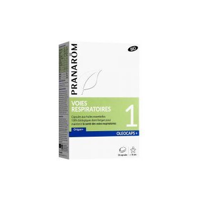 Capsules d'Huile Respiratoire Bio Pranarôm - Oléocaps+ 1 - Publicité Capsules d'Huile Respiratoire Bio Pranarôm - Oléocaps+ 1 - Publicité