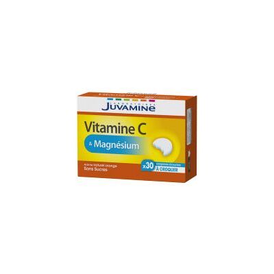 Juvamine Vitamine C & Magnésium Comprimés à Croquer - Compléments - Publicité Juvamine Vitamine C & Magnésium Comprimés à Croquer - Compléments - Publicité
