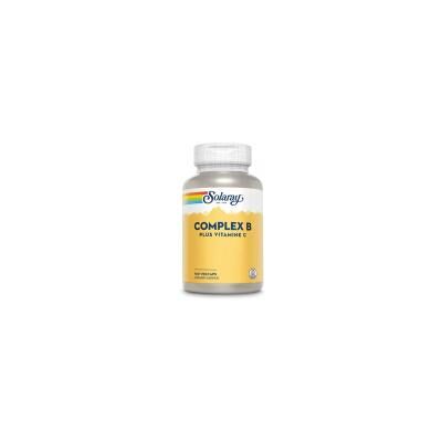 Solaray Complex B plus Vitamine C - 100 VegCaps Complément alimentaire - Publicité Solaray Complex B plus Vitamine C - 100 VegCaps Complément alimentaire - Publicité