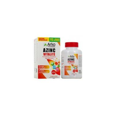 Azinc Vitalité 120 Gélules + 30 Offertes - Vitamines & Minéraux - Publicité Azinc Vitalité 120 Gélules + 30 Offertes - Vitamines & Minéraux - Publicité