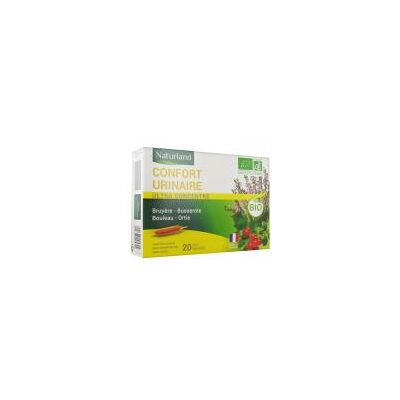 Naturland Confort Urinaire Bio 20 Ampoules - Complément Alimentaire - Publicité Naturland Confort Urinaire Bio 20 Ampoules - Complément Alimentaire - Publicité
