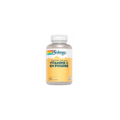 Solaray Vitamine C en Poudre Non Acide - 227 g - Complément alimentaire - Publicité Solaray Vitamine C en Poudre Non Acide - 227 g - Complément alimentaire - Publicité
