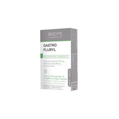 Biocyte Gastro Fluryl 30 Gélules - Confort Digestif - Complément Alimentaire - Publicité Biocyte Gastro Fluryl 30 Gélules - Confort Digestif - Complément Alimentaire - Publicité