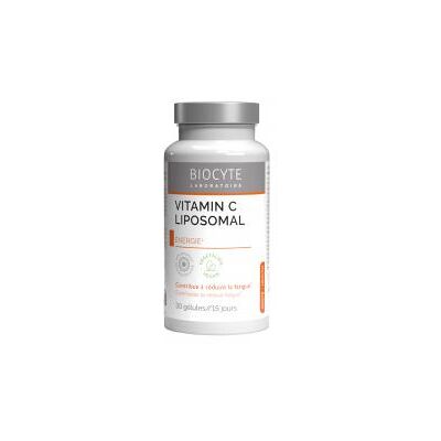 Biocyte Vitamine C Liposomal - Soutien Immunitaire - 30 Gélules - Publicité Biocyte Vitamine C Liposomal - Soutien Immunitaire - 30 Gélules - Publicité
