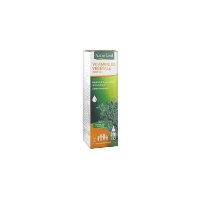 Naturland Vitamine D3 Végétale Gouttes - 15ml Flacon - Publicité Naturland Vitamine D3 Végétale Gouttes - 15ml Flacon - Publicité