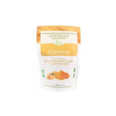 Herbesan Curcuma Bio 200 Grammes - Sachet 200 g - Publicité Herbesan Curcuma Bio 200 Grammes - Sachet 200 g - Publicité