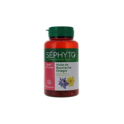 Séphyto Huile de Bourrache Onagre Bio 150 Capsules - Pot 150 capsules - Publicité Séphyto Huile de Bourrache Onagre Bio 150 Capsules - Pot 150 capsules - Publicité