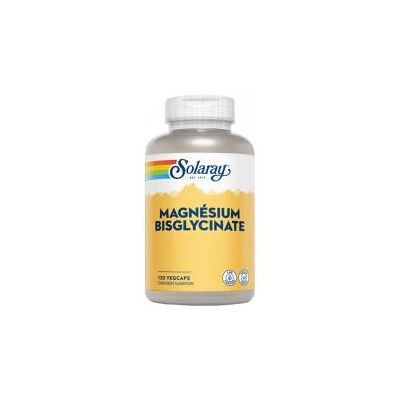 Solaray Magnésium Bisglycinate - Capsules Végétales - Complément Alimentaire - Publicité Solaray Magnésium Bisglycinate - Capsules Végétales - Complément Alimentaire - Publicité