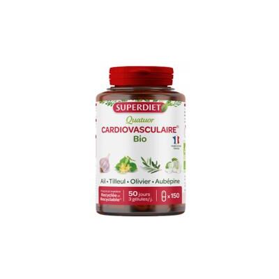 Superdiet Ail Olive Tilleul - Soutien Cardiovasculaire - 150 Gélules - Publicité Superdiet Ail Olive Tilleul - Soutien Cardiovasculaire - 150 Gélules - Publicité
