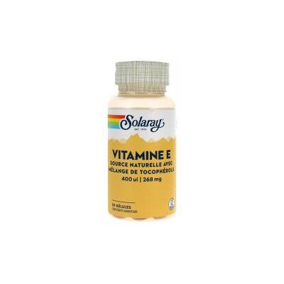 Solaray Vitamine E 50 capsules - Vitamines - Publicité Solaray Vitamine E 50 capsules - Vitamines - Publicité