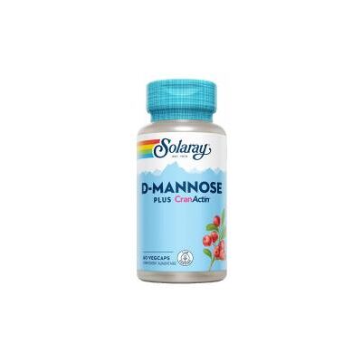 Solaray D-Mannose Plus CranActin - 60 capsules végétales - Santé urinaire - Publicité Solaray D-Mannose Plus CranActin - 60 capsules végétales - Santé urinaire - Publicité
