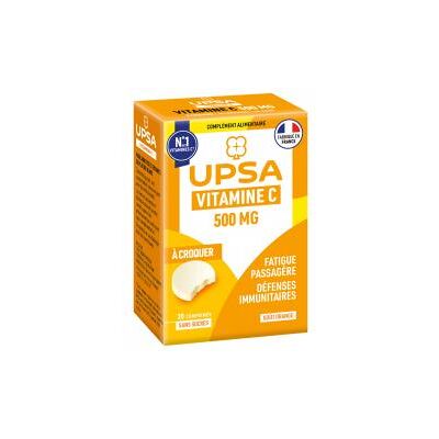 UPSA Vitamine C 500 mg Comprimés à Croquer Orange - Complément Alimentaire - Publicité UPSA Vitamine C 500 mg Comprimés à Croquer Orange - Complément Alimentaire - Publicité