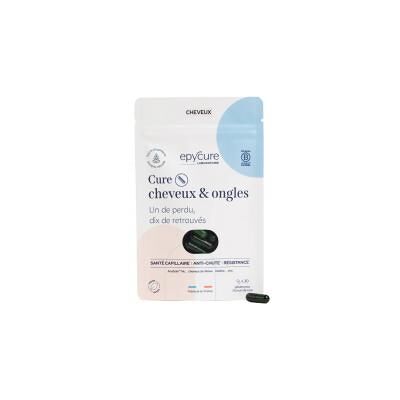 Epycure Cure Cheveux & Ongles - 1 Mois - 60 Gélules - Publicité Epycure Cure Cheveux & Ongles - 1 Mois - 60 Gélules - Publicité