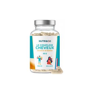 Nutri&Co Nutri&Co Mijo/Biotina 60 Capsules - Complément Capillaire - Publicité Nutri&Co Nutri&Co Mijo/Biotina 60 Capsules - Complément Capillaire - Publicité