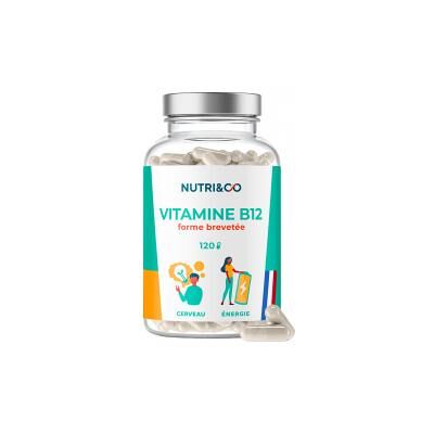 Complément de Vitamine B12 Nutri&Co - Soutient le Nerf et l'Énergie - 120 Gélules - Publicité Complément de Vitamine B12 Nutri&Co - Soutient le Nerf et l'Énergie - 120 Gélules - Publicité