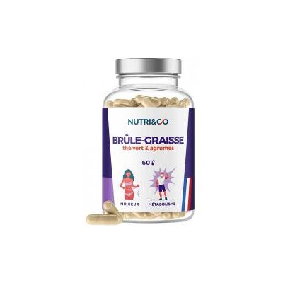 Nutri&Co Brûle-Graisse et Métabolisme 60 Gélules - Complément Alimentaire - Publicité Nutri&Co Brûle-Graisse et Métabolisme 60 Gélules - Complément Alimentaire - Publicité