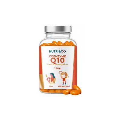 Nutri&Co Coenzyme Q10 Haute Absorption - Soutien au Collagène - Complément Alimentaire - Publicité Nutri&Co Coenzyme Q10 Haute Absorption - Soutien au Collagène - Complément Alimentaire - Publicité