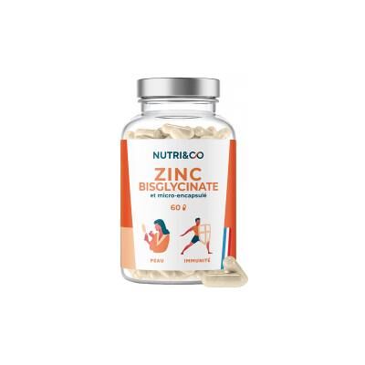 Nutri&Co Zinc Bisglycinate Peau et Immunité - Complément - Publicité Nutri&Co Zinc Bisglycinate Peau et Immunité - Complément - Publicité