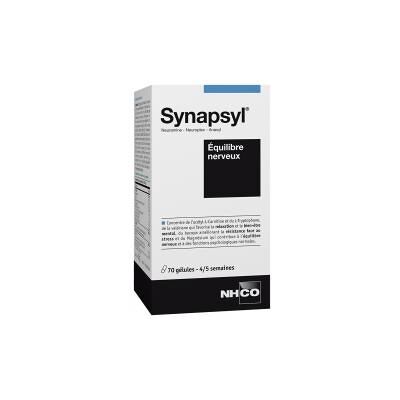 NHCO Synapsyl 70 Gélules - Sommeil et Stress - Compléments Alimentaires - Publicité NHCO Synapsyl 70 Gélules - Sommeil et Stress - Compléments Alimentaires - Publicité