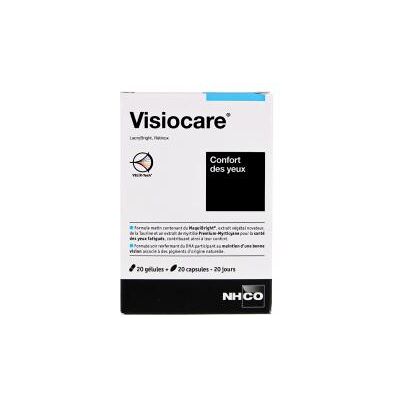 Marque NHCO Visiocare Confort des Yeux - Complément Alimentaire - 20 Gélules + 20 Capsules - Publicité Marque NHCO Visiocare Confort des Yeux - Complément Alimentaire - 20 Gélules + 20 Capsules - Publicité