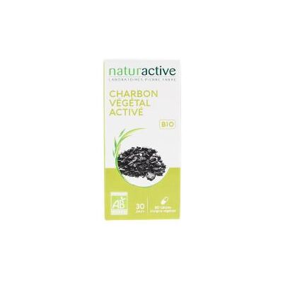 Charbon Végétal Activé Bio Naturactive - 60 Gélules - Publicité Charbon Végétal Activé Bio Naturactive - 60 Gélules - Publicité