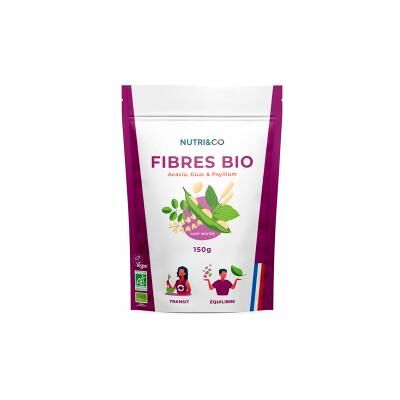 Nutri&Co Fibres Bio Goût Neutre 150 Grammes - Doypack 150 g - Publicité Nutri&Co Fibres Bio Goût Neutre 150 Grammes - Doypack 150 g - Publicité