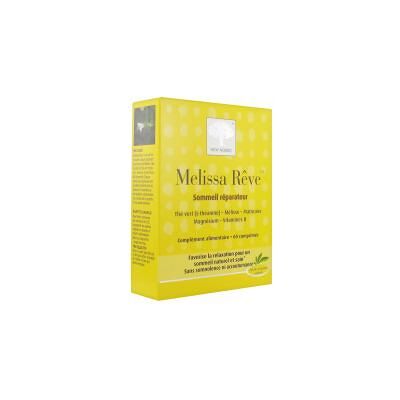 NEW NORDIC Melissa Rêve 60 comprimés - Sommeil et Stress - Compléments Alimentaires - Publicité NEW NORDIC Melissa Rêve 60 comprimés - Sommeil et Stress - Compléments Alimentaires - Publicité