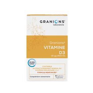 Granions ? Vitamine D3 10 ?gélules - Boîte 60 gélules