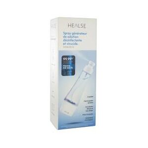 Healse Spray Générateur de Solution Désinfectante et Virucide Format 120 ml - Boîte 1 spray générateur + accessoires.