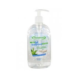 Désinfectis Gel Désinfectant Sans Rinçage à l'Aloe Vera 500 ml - Flacon-Pompe 500 ml